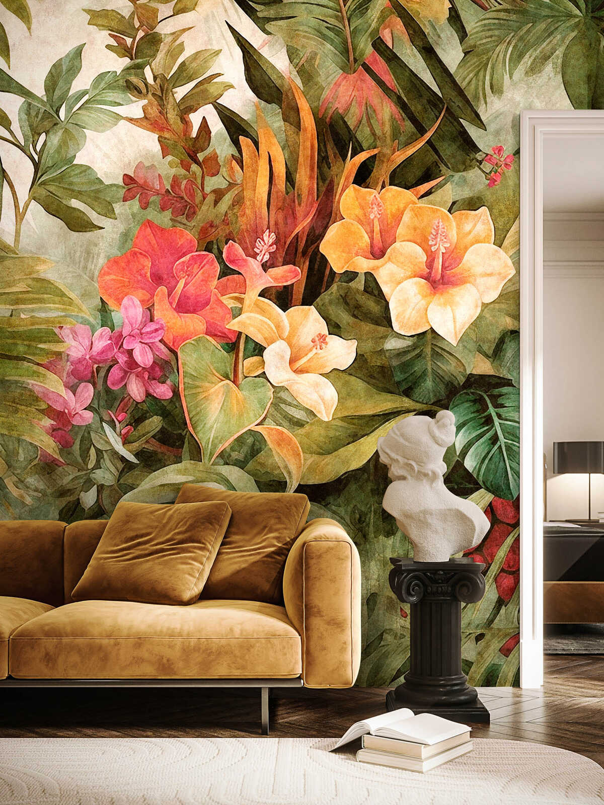 Tropique 2 Mural Custom Sized Wallpaper Mural (per m2)