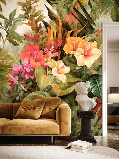 Tropique 2 Mural Custom Sized Wallpaper Mural (per m2)