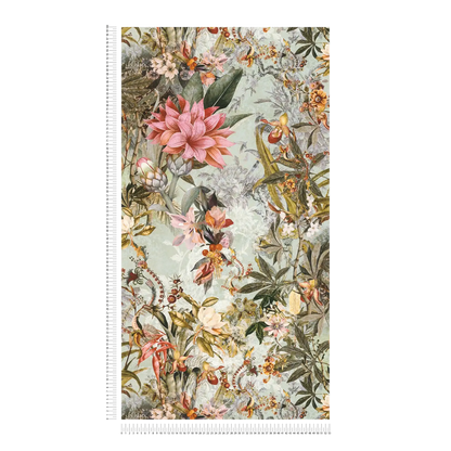 Calm Tropics – Floral Wallpaper – Teal