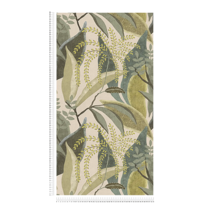 Fronda Tropical Leaf Vinyl Wallpaper – Sage