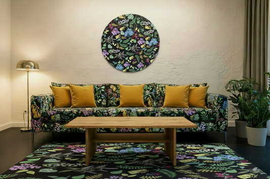 Abel Tasman Room Shot - Centre Yellow Cushion