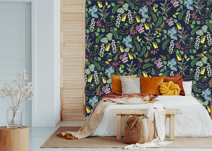 Abel Tasman - Dark Blue - Custom Sized Wallpaper Mural (per m2) (Copy)