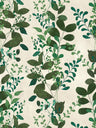Verdant Leaf Sprig Vinyl Wallpaper – Cream/Green