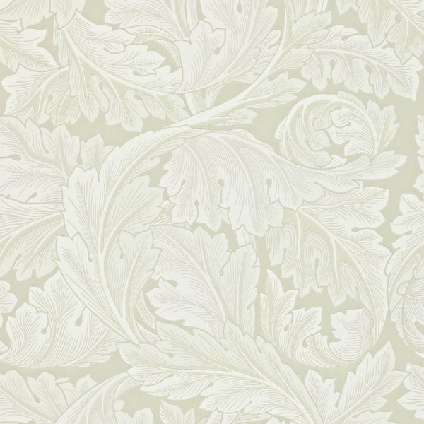 Sample - Acanthus by Morris Wallpaper - Chalk