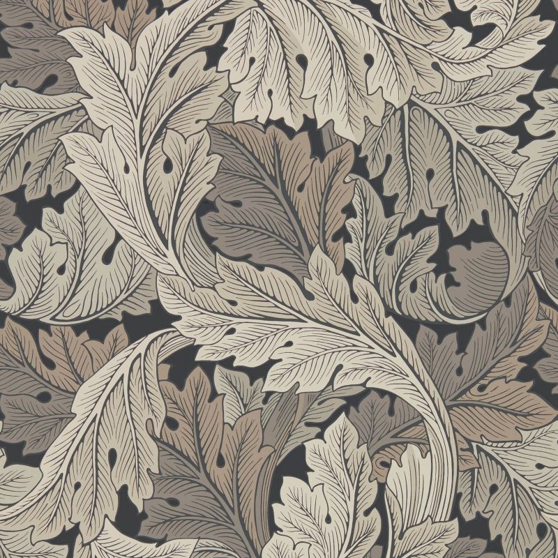 Acanthus by Morris Wallpaper - Charcoal