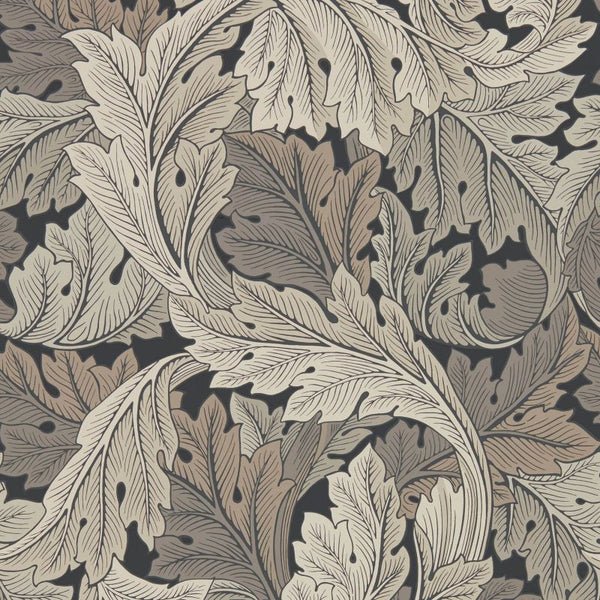 Sample - Acanthus by Morris Wallpaper - Charcoal