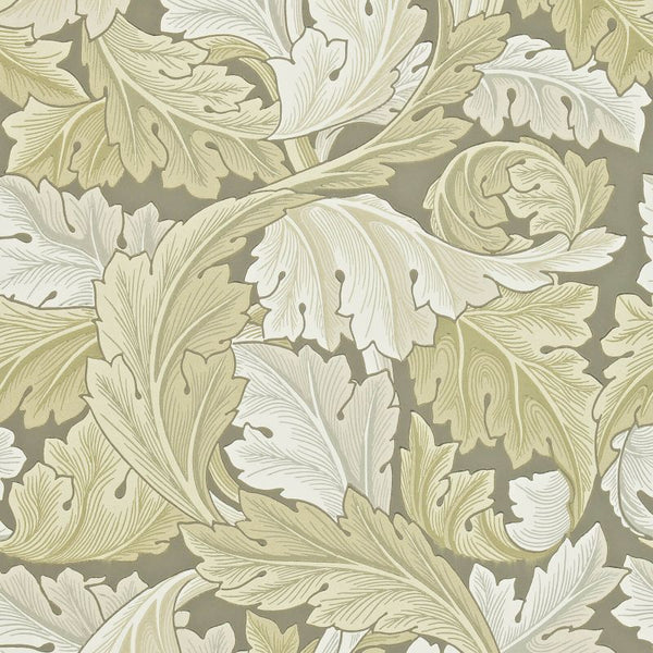 Sample - Acanthus by Morris Wallpaper - Stone