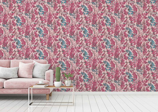 Floral Wallpaper - Pink