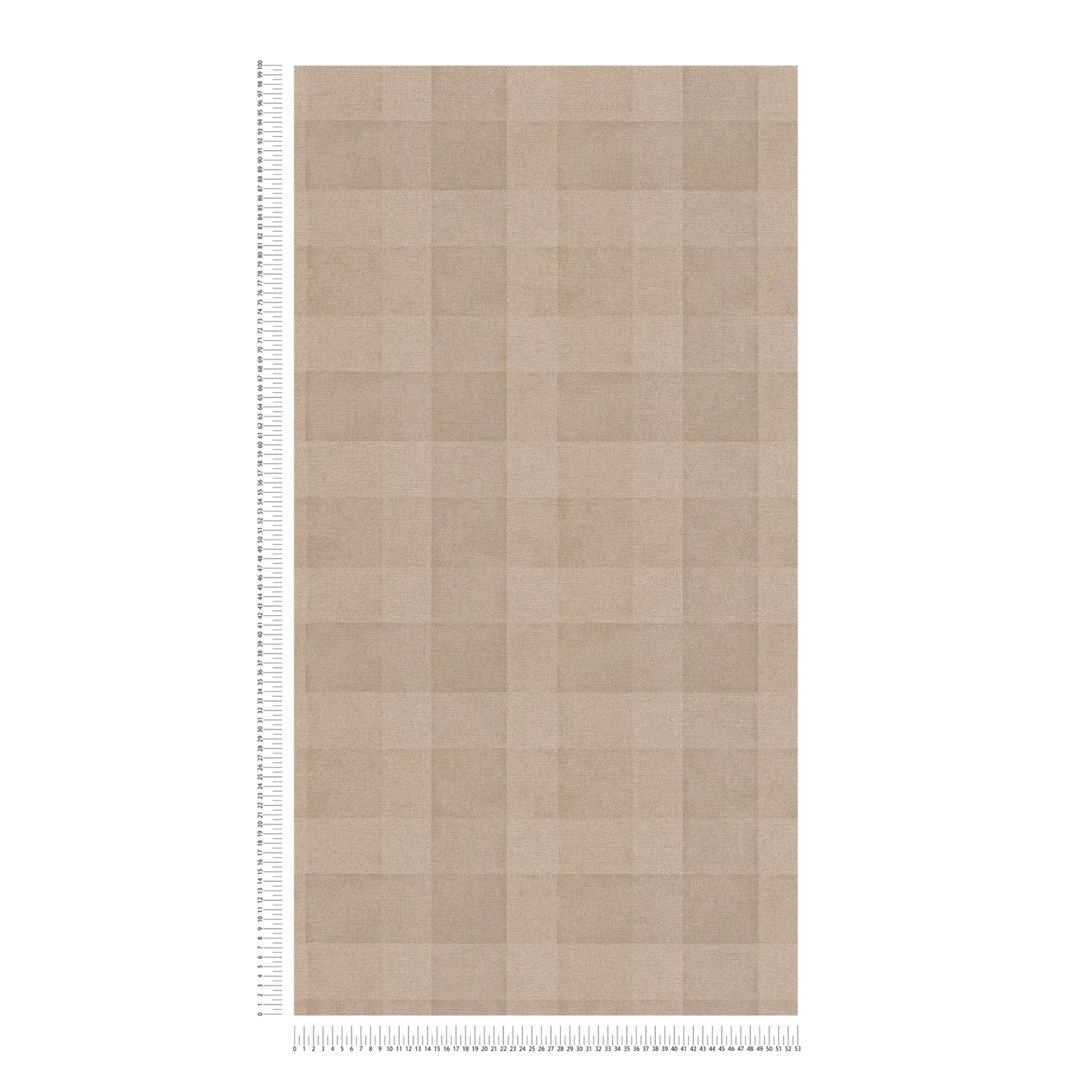 Bistro Plaid - Checkered Wallpaper - Brown