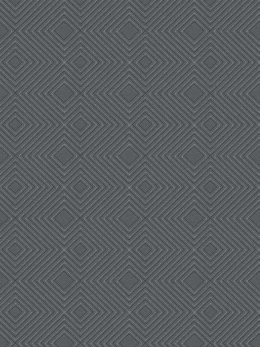 Geometric Glitter Effect Wallpaper - Dark Grey - Discontinuing