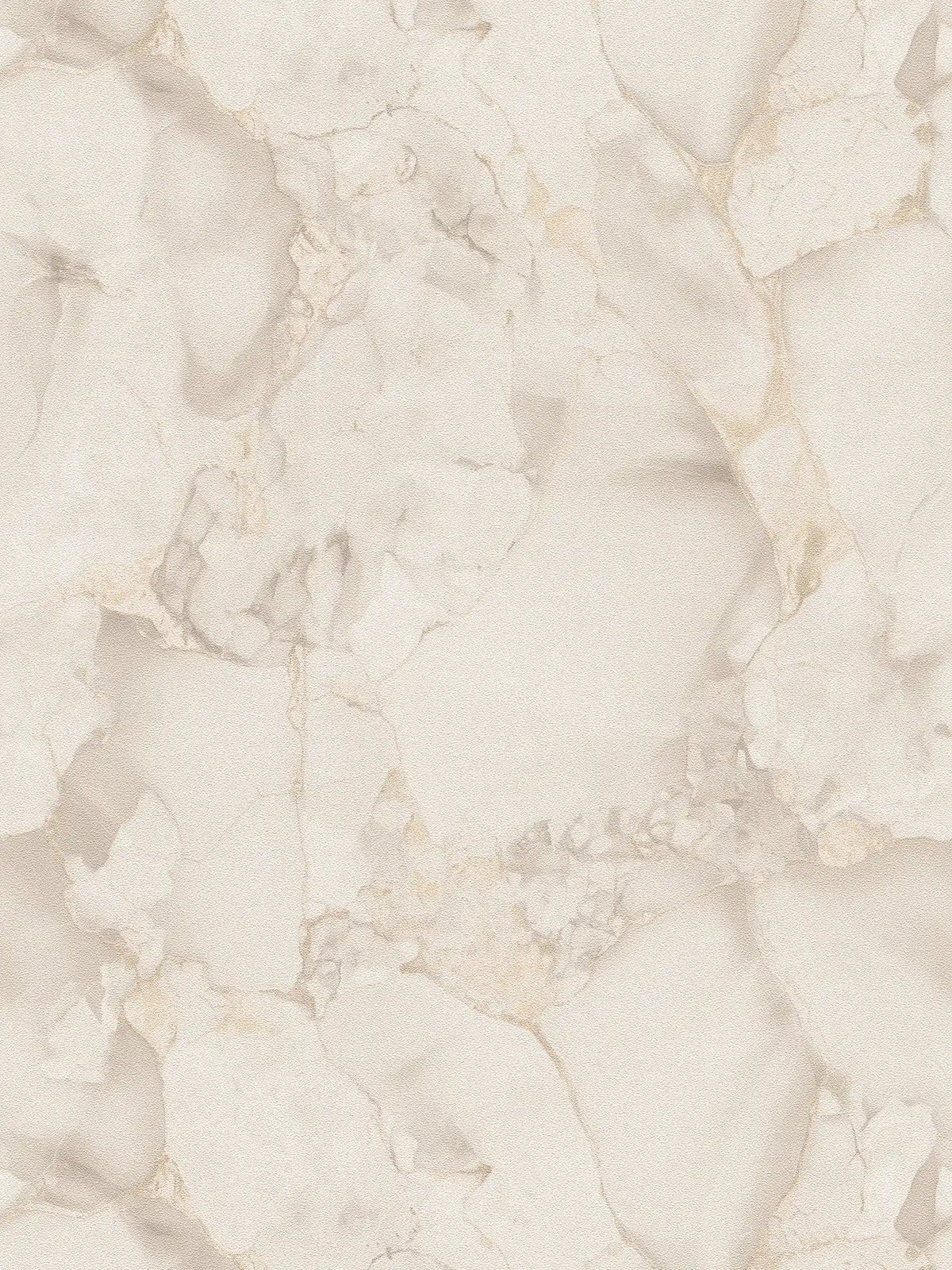 Aurum Gilded Marble wallpaper in ivory – flat pattern