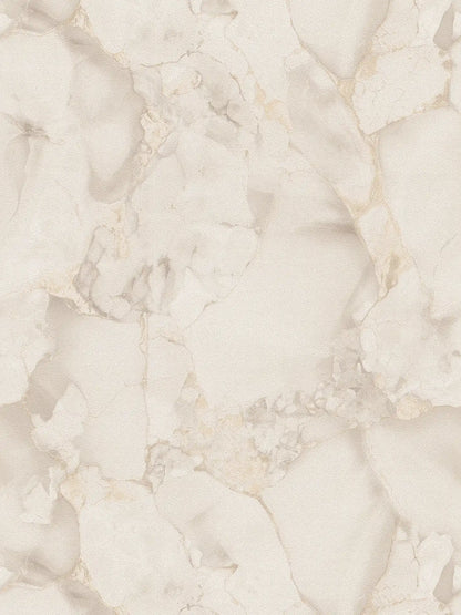 Aurum Gilded Marble wallpaper in ivory – flat pattern