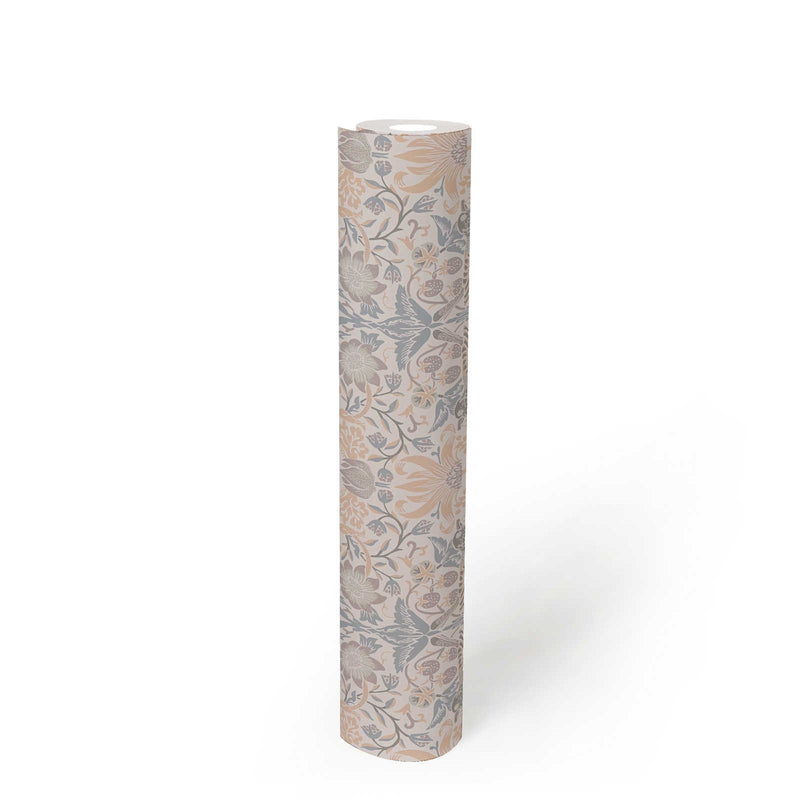 Baroque Birds Wallpaper - Beige/Grey