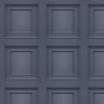 Amara Wood Panel Vinyl Wallpaper - Navy Blue