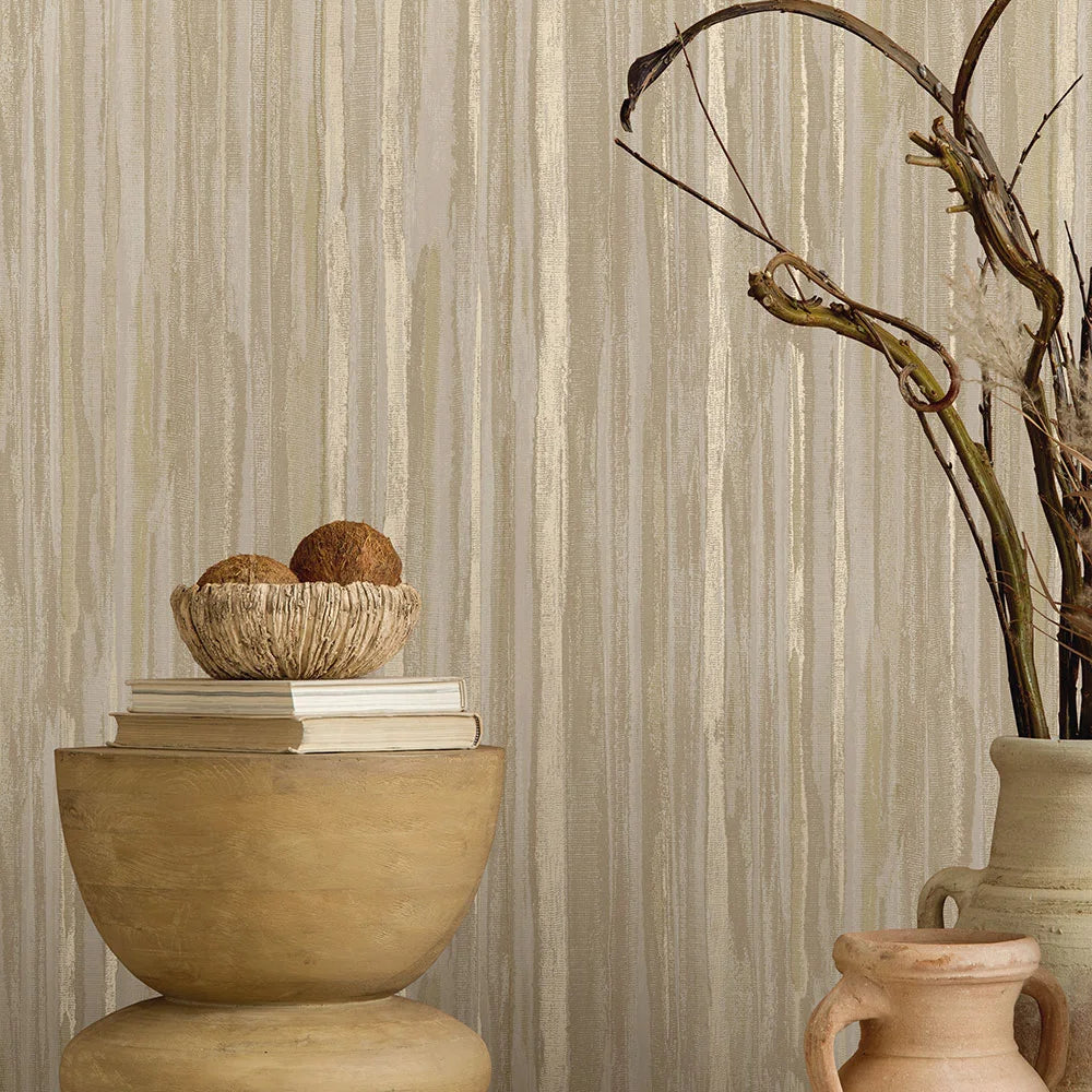 Calico Textured Wallpaper - Taupe