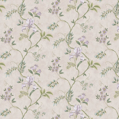 Dancing Iris - Wallpaper - Mauve