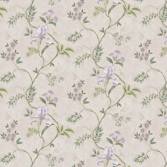 Dancing Iris - Wallpaper - Mauve