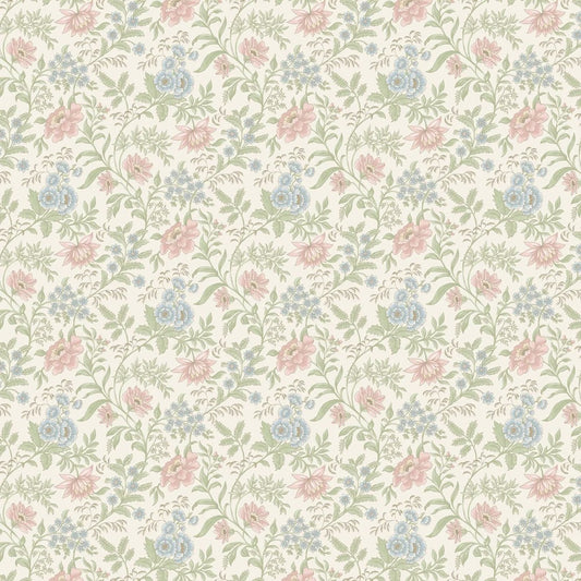 Garden Muse Wallpaper - Pink/Green