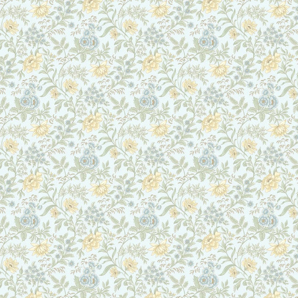 Sample - Garden Muse Wallpaper - Sky Blue