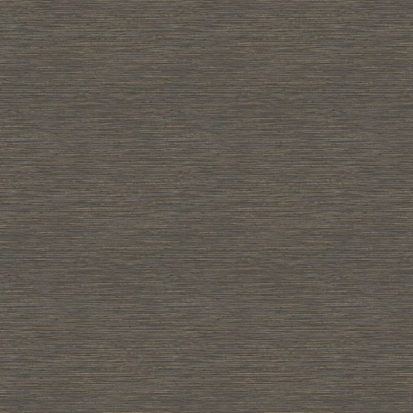Sample - Grasscloth Wallpaper - Charcoal Gold