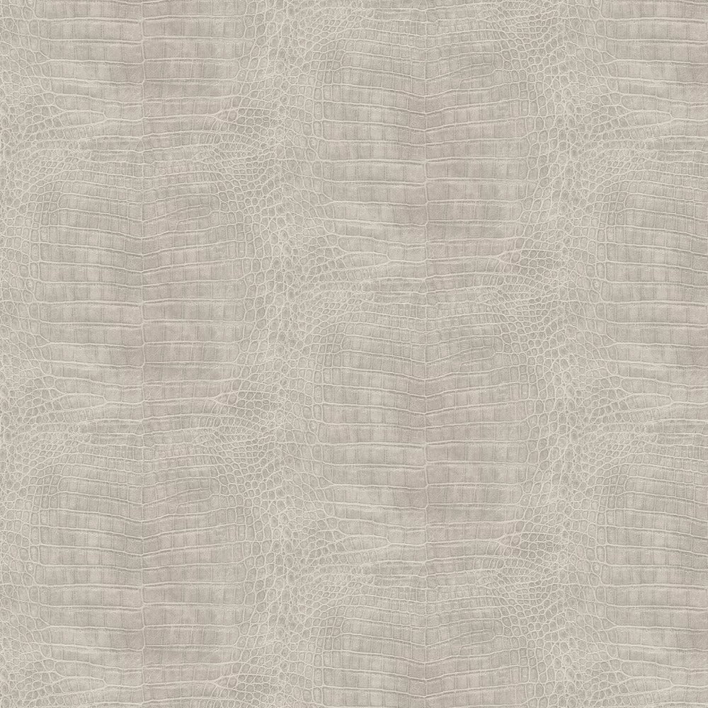 Imitation Crocodile Leather Wallpapers - Light Grey