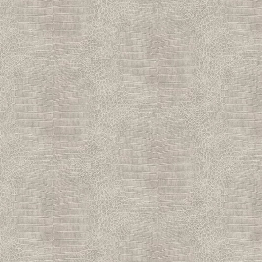 Imitation Crocodile Leather Wallpapers - Light Grey
