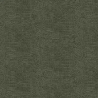 Imitation Crocodile Leather Wallpapers - Pine Green