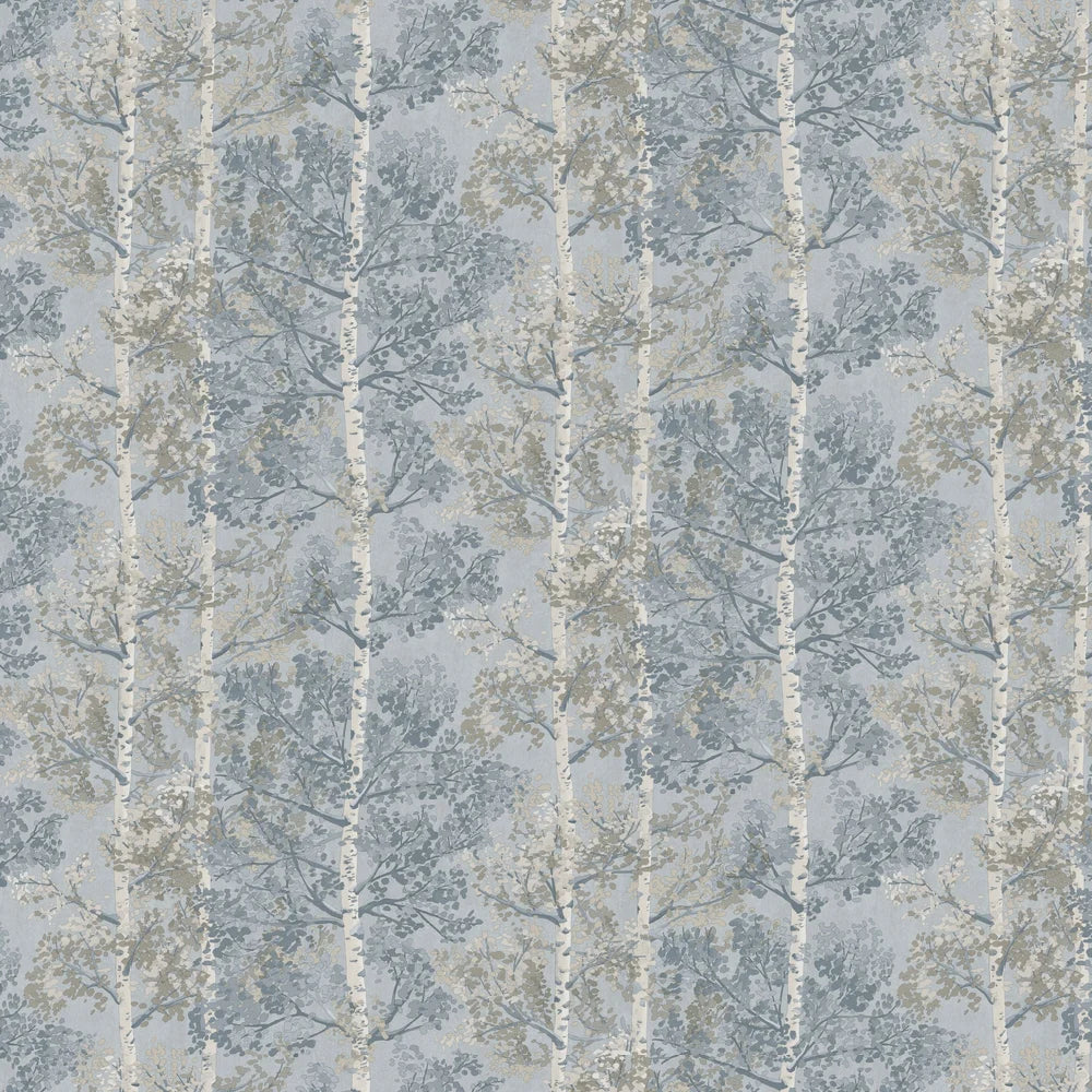 Silverwood Wallpaper by Rasch - Blue