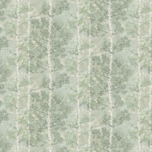 Silverwood Wallpaper by Rasch - Green