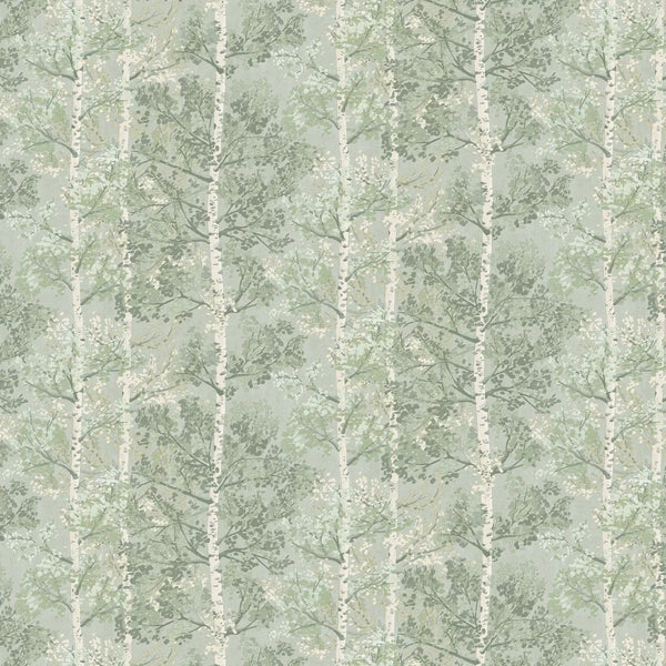 Sample - Silverwood Wallpaper by Rasch - Green