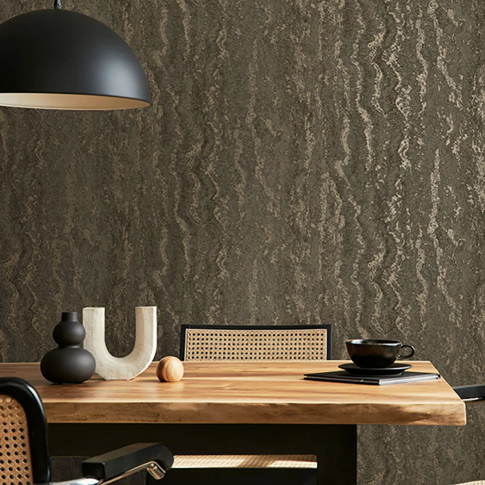 Tinos Marble Wallpaper - Charcoal
