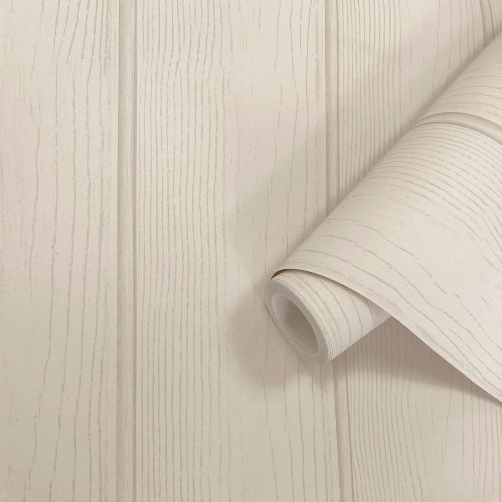 Tongue & Groove Wallpaper – Beige