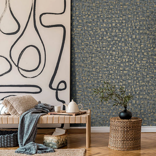 Valora Blocks Wallpaper - Blue