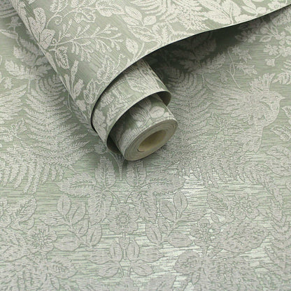 Loxley - Floral Tapestry Wallpaper - Sage - Last 12 Rolls