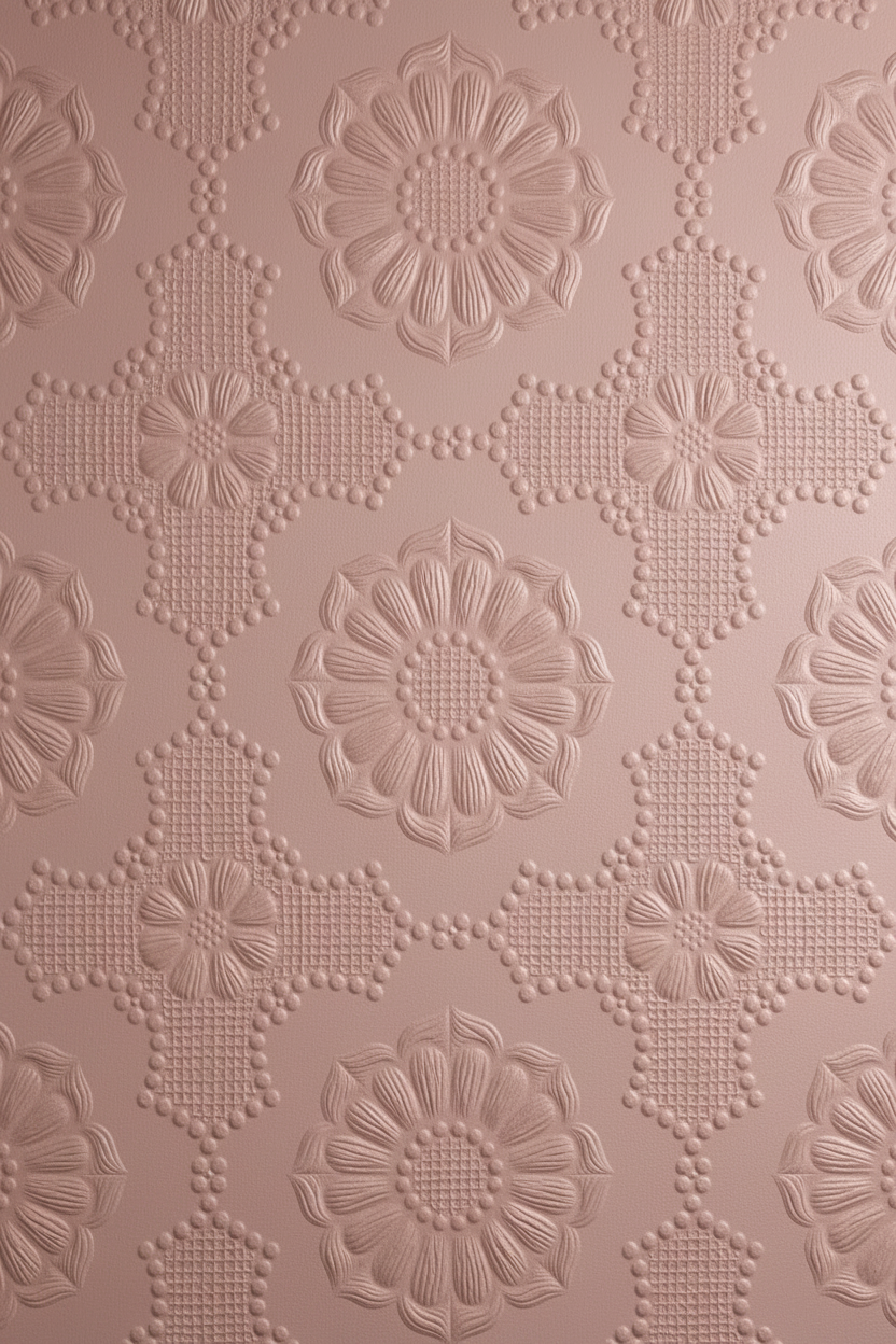Alexander Wallpaper – Blush Pink