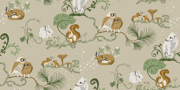 Sample - Alice - Custom Sized Wallpaper Mural (per m2) - Beige