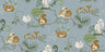 Alice - Custom Sized Wallpaper Mural (per m2) - Blue