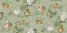 Alice - Custom Sized Wallpaper Mural (per m2) - Green