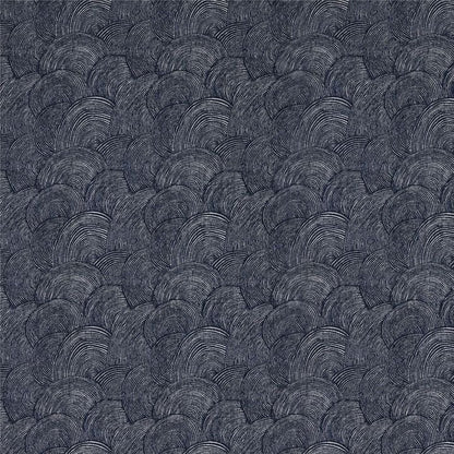 Casablanca Wave Fabric - Navy