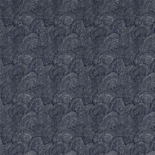 Casablanca Wave Fabric - Navy