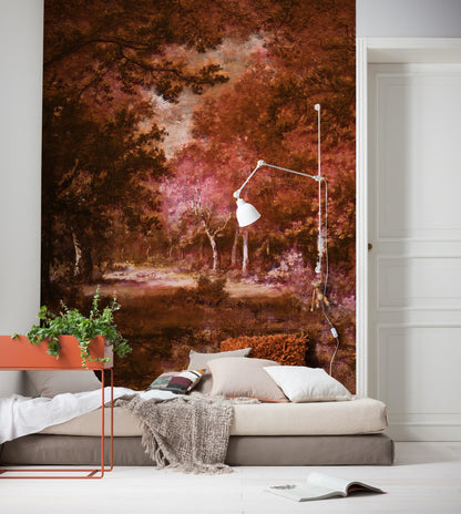 Autumna Rosso - Custom Sized Mural Wallpaper (per m2)