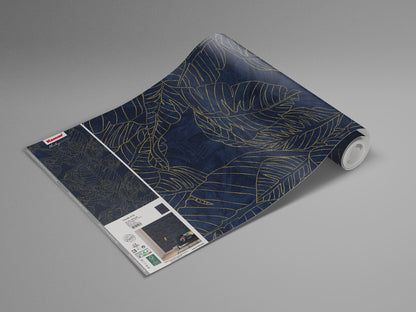 Feuille d'Or - Custom Sized Wallpaper Mural (per m2)