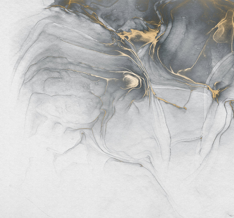 Ink Gold Fluid - Custom Sized Wallpaper Mural (per m2)