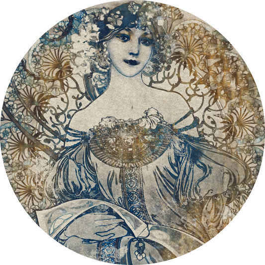 Goddess - Circular Mural - Self Adhesive