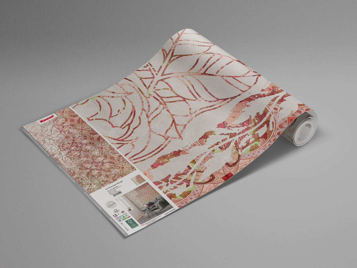 Sample – Renaissance Bloom - Orange Yellow - Custom Sized Wallpaper Mural (per m2)
