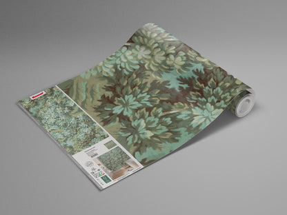 Verdant Grove - Green - Custom Sized Wallpaper Mural (per m2)