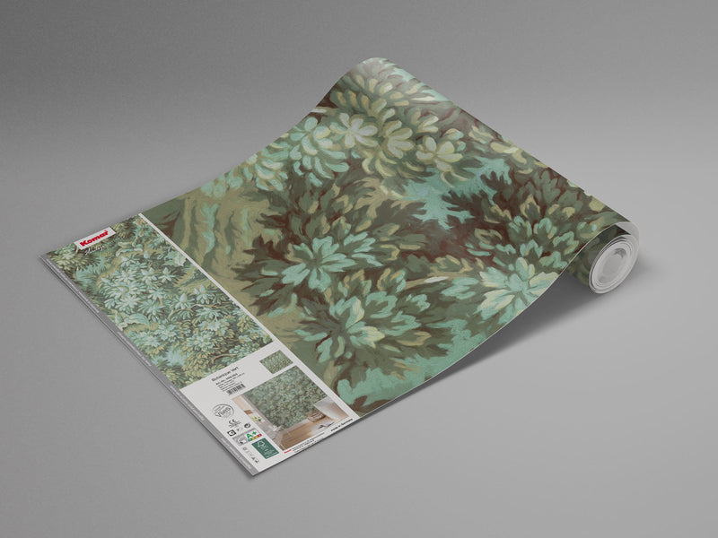 Verdant Grove - Green - Custom Sized Wallpaper Mural (per m2)