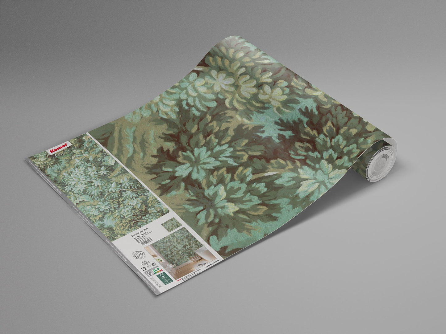 Sample – Verdant Grove - Green - Custom Sized Wallpaper Mural (per m2)