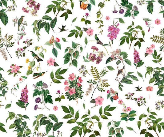 Cottage Core - Custom Sized Wallpaper Mural (per m2)