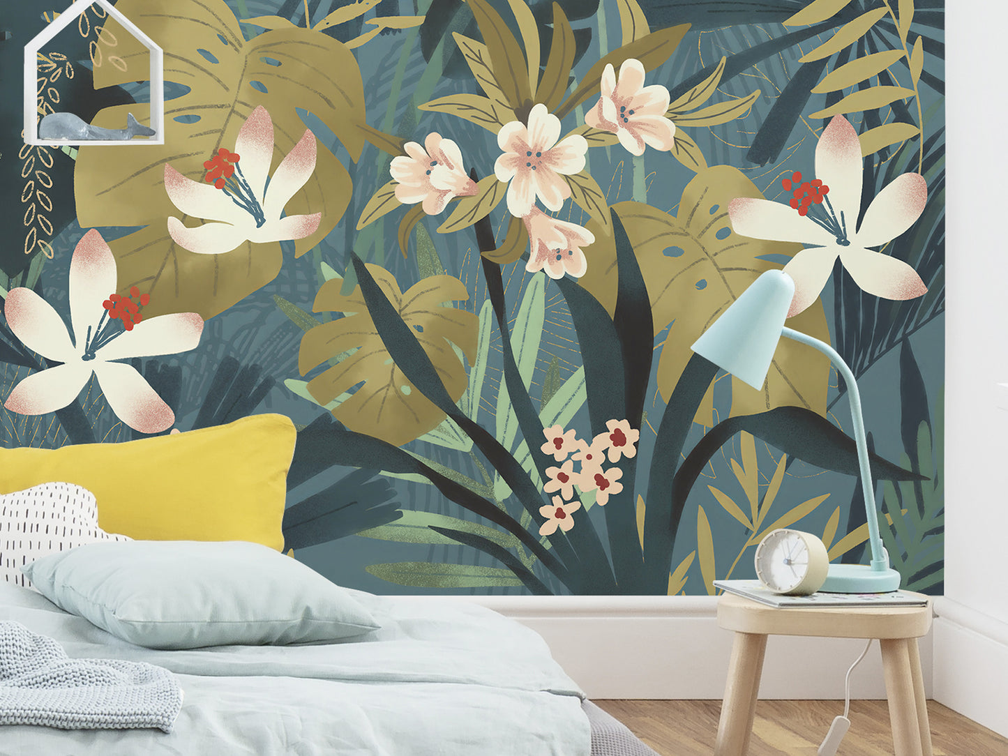 Enchanted Jungle - Custom Sized Wallpaper Mural (per m2)
